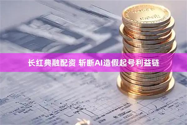 长红典融配资 斩断AI造假起号利益链