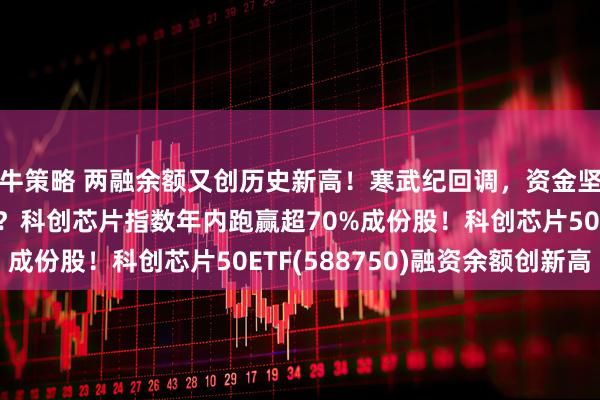牛策略 两融余额又创历史新高！寒武纪回调，资金坚定出手！回调买什么？科创芯片指数年内跑赢超70%成份股！科创芯片50ETF(588750)融资余额创新高